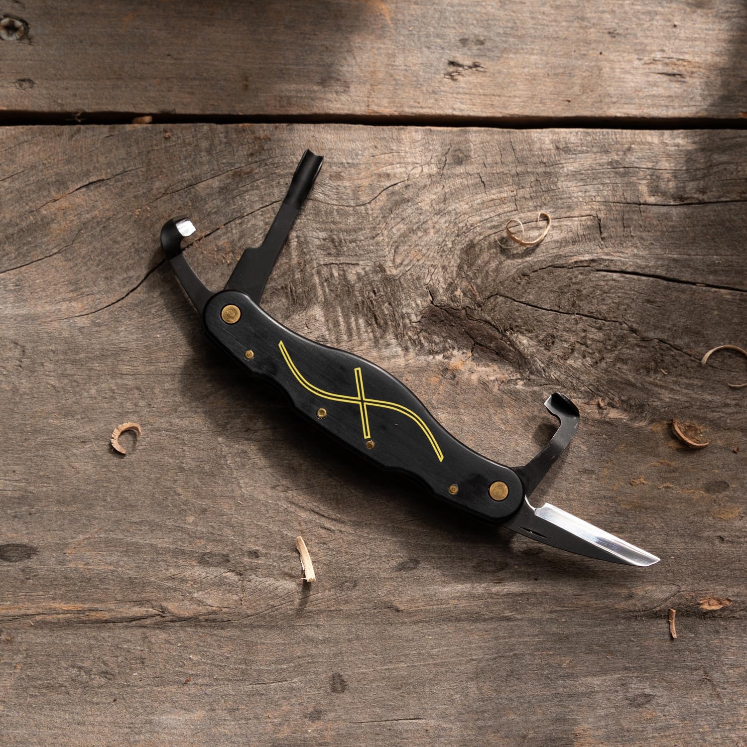 FLEXCUT Pocket Jack for Carvin’ 2.0, Light Weight Wood Carving Jackknife Style Tool with 4 Blades, Made in the USA | JKN289 - Image 17
