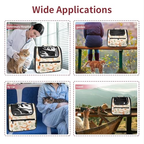 Halloween Pet Carrier Airline Approved Pet Carrier Bag Dog Carrier for Small Medium Cats Dogs Puppies Kitten - Image 71