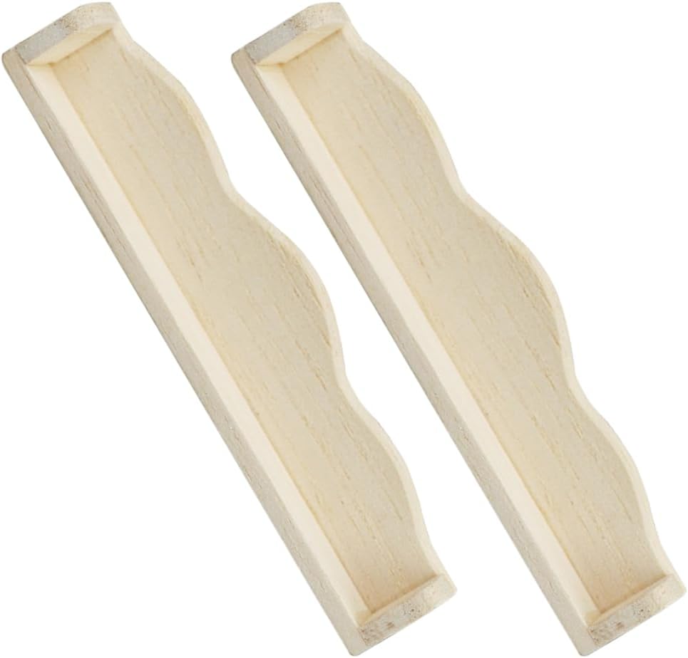 Dollhouse Wall Shelf Miniature Wooden Shelves 1: 12 Scale Tiny Wood Storage Rack Models for Doll House Room Furniture Accessories - Image 4