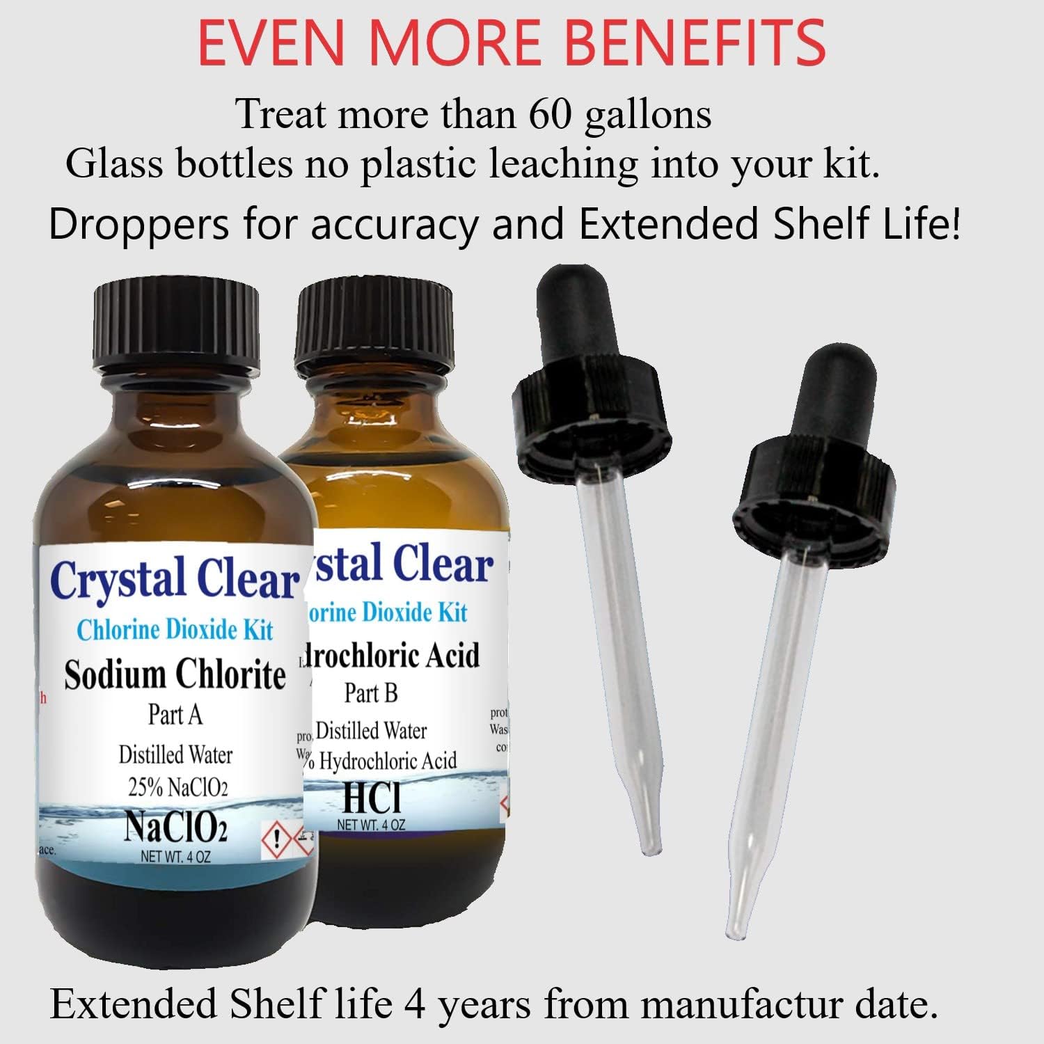 Family Health Products Chlorine Dioxide Kit 1:1 Citric Acid Sodium Solution 2 Part Classic Liquid Set (8oz) Pack of 2 - Image 3