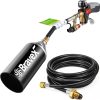 Propane Torch Weed Burner High Output 500,000 BTU, Heavy Duty Weed Torch Wand with Turbo Trigger Push Button Igniter (Piezo Electric Ignition) and 6.5 ft Hose (cCSAus certified)