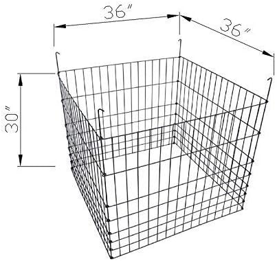 MTB Garden Wire Compost Bin 30x30x24 inches, Green, Garden Bed Fencing - Image 6
