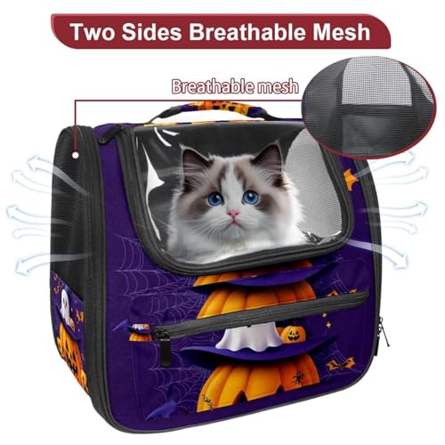 Halloween Pet Carrier Airline Approved Pet Carrier Bag Dog Carrier for Small Medium Cats Dogs Puppies Kitten - Image 114