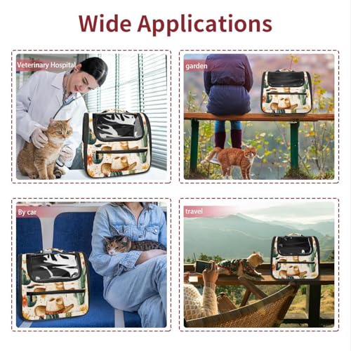 Halloween Pet Carrier Airline Approved Pet Carrier Bag Dog Carrier for Small Medium Cats Dogs Puppies Kitten - Image 90